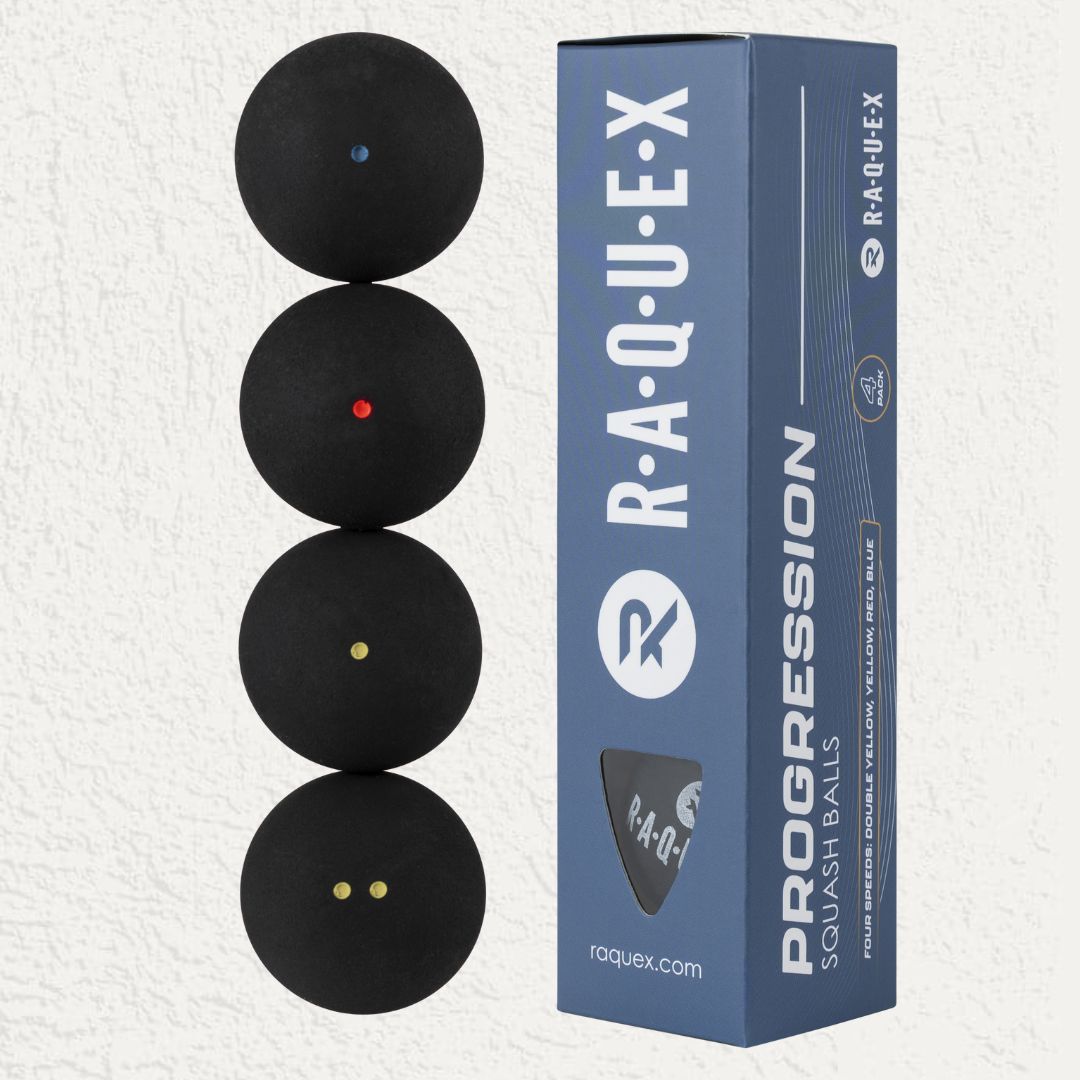 Raquex Squash Balls Progression Pack – Mixed Box of 4